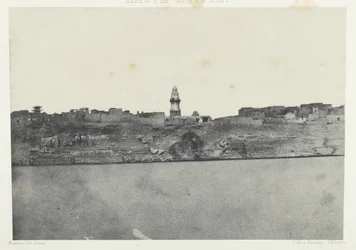 Vista generale di Esneh, Alto Egitto, 1849-51, stampato 1852