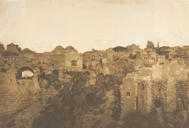 Vista della Piscina Probatica e di un quartiere di Gerusalemme, agosto 1850