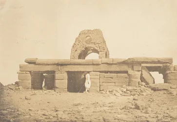 Vista del Tempio di Amada - Cupola rovinata di una Chiesa Copta, 2 aprile 1850