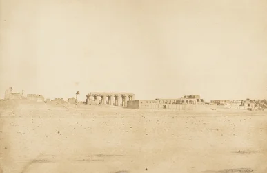 Vista generale delle rovine di Luxor, presa da ovest Tebe, 1849-50