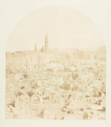 Vista generale del Cairo, presa dalla Moschea Tegloun