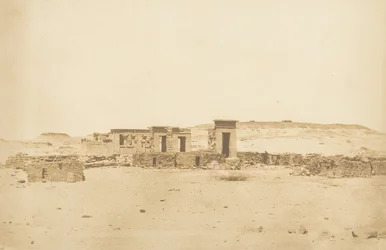 Vista generale del Tempio e del Villaggio di Deboude Parembole, 10 aprile 1850