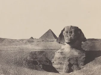 Egitto Medio, La Sfinge, dicembre 1849, stampato 1852