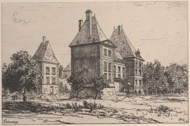 Chateau Thierry (acquaforte e puntasecca)