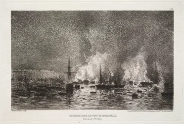 Conflagrazione nel porto di Bordeaux