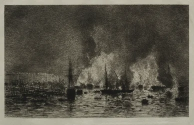 Incendio nel Porto di Bordeaux