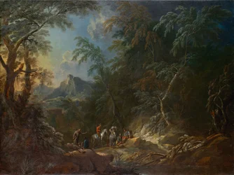 Paesaggio boschivo "Sera"