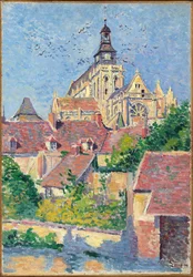 Cattedrale di Gisors, vista da Fosse aux Tanneurs