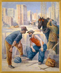 I lavoratori della strada (dipinto su tela)