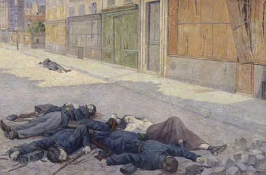 Una strada di Parigi nel maggio 1871