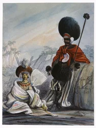 Coppia indigena delle Isole Marchesi