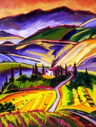 Il vivace paesaggio toscano