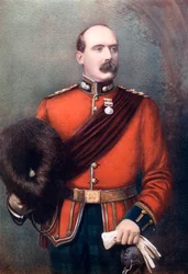 Tenente colonnello AW Thorneycroft, comandante della fanteria montata di Thorneycroft