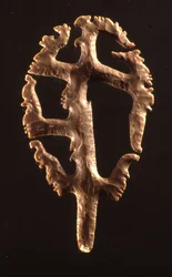 Selce eccentrica posta in dedica sulla Scalinata Geroglifica, Copan, Periodo Classico Tardo (600-900)
