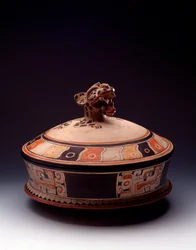 Arte precolombiana, civiltà maya, primo periodo classico: vaso d