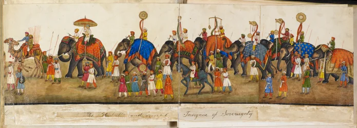 Panorama processionale, illustrazione da 