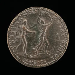 Apollo che insegue Dafne [retro], 1556