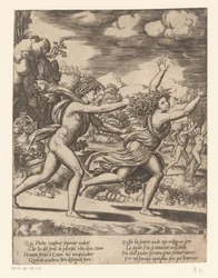 Apollo insegue Dafne (storia di Apollo e Dafne)