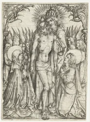 Adorazione della Santissima Trinità da parte di Maria, Giovanni Evangelista e angeli