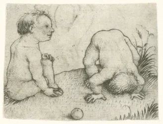 Due bambini che giocano (Bambini che giocano)