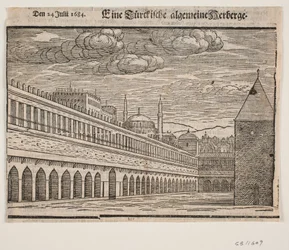Un caravanserraglio (Han). Metà sinistra