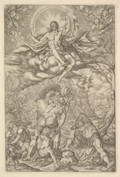 Resurrezione di Cristo, circondata da un