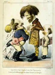 Cartone animato su Giuseppe Verdi e Napoleone III dopo l