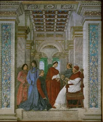 Papa Sisto IV Rovere e Bartolommeo Platina