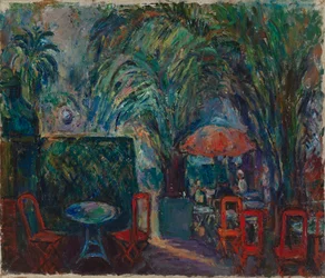 Caffè francese sul marciapiede