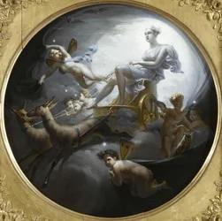 Diana sul suo carro, 1821