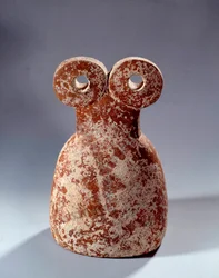 Mesopotamia: idolo con occhi di terracotta