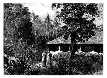 Casa olandese a Ternate, Indonesia