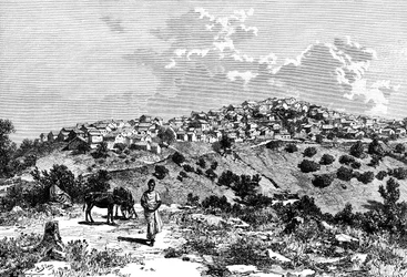 Un villaggio Kabyle, Nord Africa, 1895
