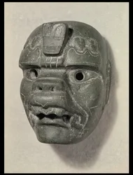 Maschera felina di un uomo, da Oaxaca, Precolombiano