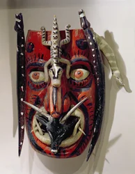 Maschera di un cervo usata dai popoli Mayo degli Stati di Sonora e Sinaloa in Messico per la Danza del Cervo o Pascola
