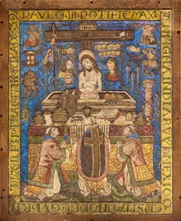 Messe de Saint-Grégoire / Mosaico di piume, Messico