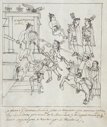 Battaglia Evangelica, da Historia de Tlaxcala di Diego Munoz Camargo