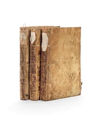 Il Codice Chimalpahin e opere storiche di Fernando de Alva Ixtilxochitl in spagnolo e nahuati, manoscritti su carta in 3 volumi