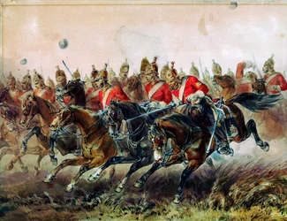 La carica della brigata leggera durante la battaglia di Balaclava, 1854