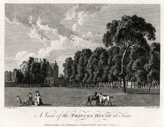 Veduta della Casa dei Principi a Kew, 1776