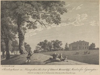 Broken-hurst in Hampshire, La Residenza di Edward Morant, Esquire, Membro per Lymington (pubblicato da G. Kearsly); pagina 43 (Volume Uno)