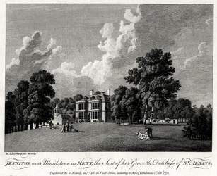Jennings vicino a Maidstone nel Kent, la sede di sua grazia la duchessa di St Albans, 1776