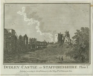 Castello di Dudley: incisione su rame, nd [1653-1686]