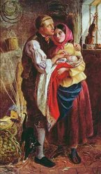 Il cestaiolo cieco con il suo primo figlio, 1858