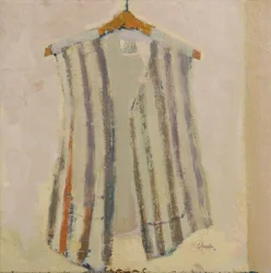 Gilet di seta italiano, 2017 (olio su lino)