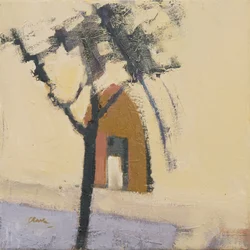 Chiesa di Puymirol, 2017 (olio su lino)
