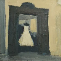 Abito da sposa Torino, 2017 (olio su lino)