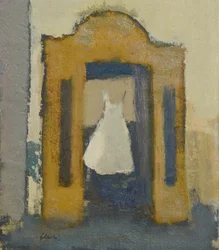Abito da sposa Torino, 2017 (olio su lino)