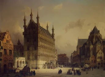 Il Municipio di Lovanio, Belgio