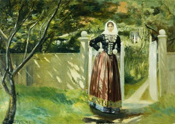 Al cancello del giardino, 1902